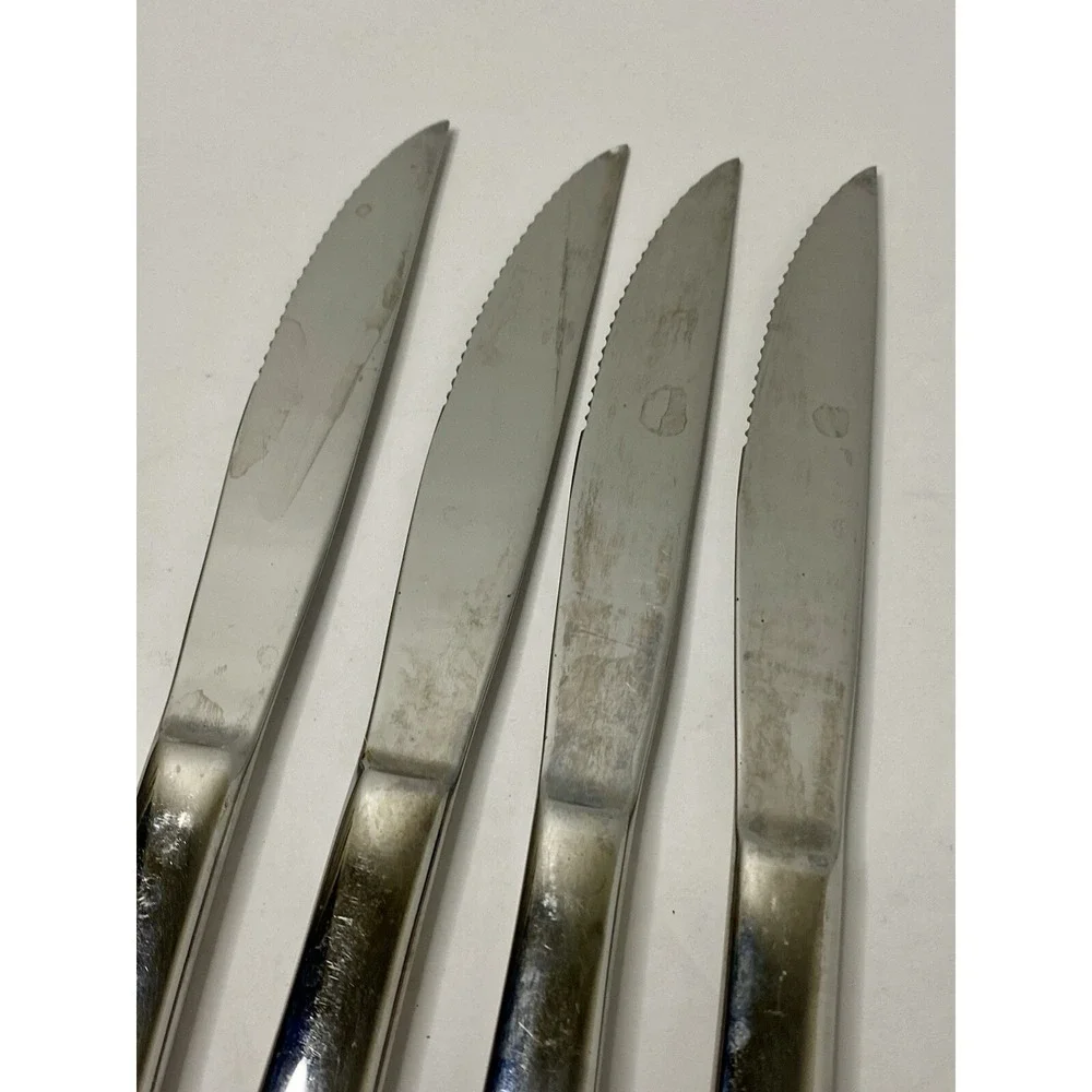 Reed & Barton Gatehouse Stainless Steak Knives Replacements Lot Of 4 #3